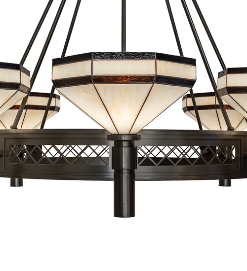 60" Wide Topridge 8 Light Chandelier