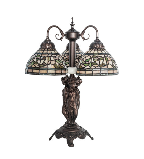 23" High Tiffany Turning Leaf Table Lamp