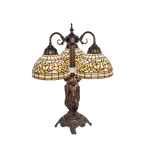 23" High Tiffany Turning Leaf Table Lamp