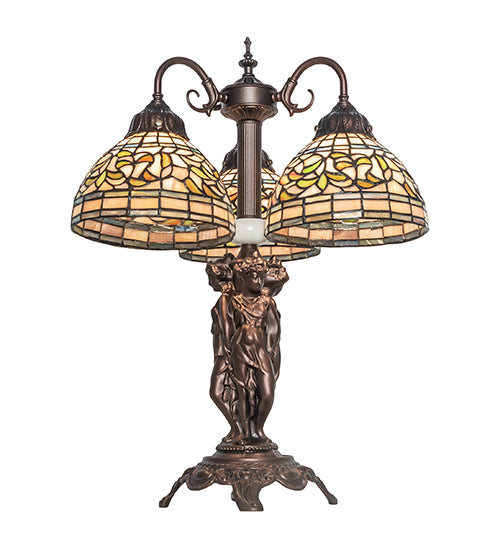 23" High Tiffany Turning Leaf Table Lamp