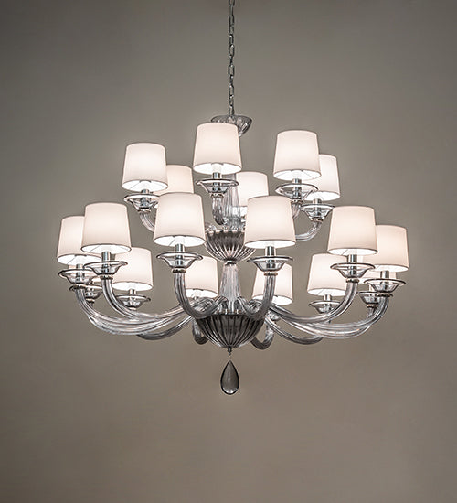 48" Wide Murano Almaden Southland 18 Light Chandelier