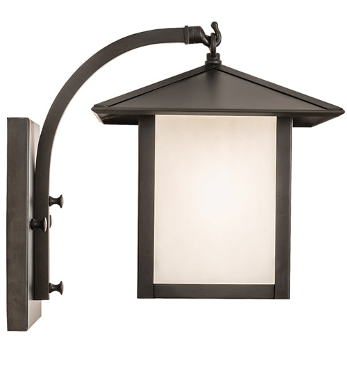 8" Wide Seneca Plain Curved Arm Wall Sconce