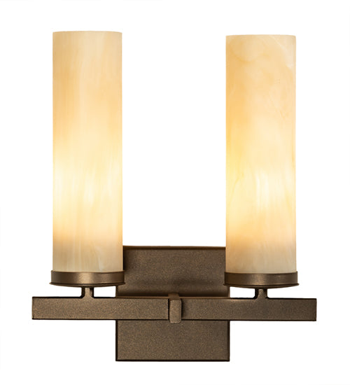 12" Wide Dante 2 Light Wall Sconce