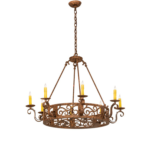 36" Wide Delano 8 Light Chandelier