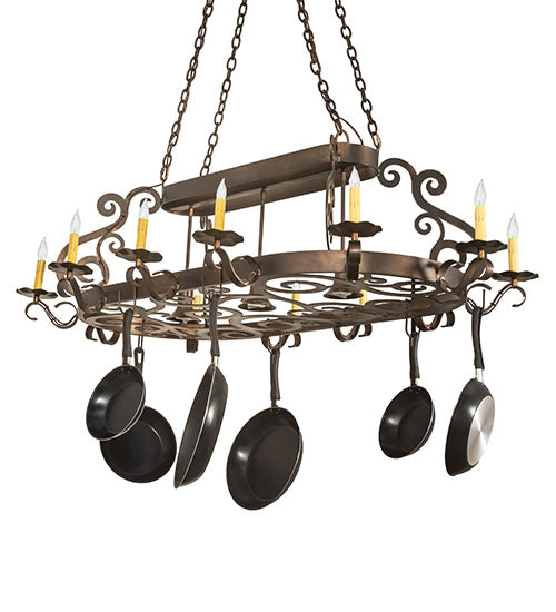 63" Long Neo 15 Light Pot Rack