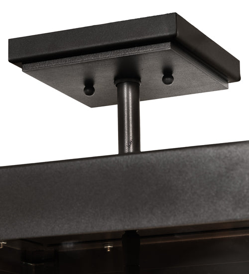 15" Square Quadrato 4 Light Semi-Flushmount