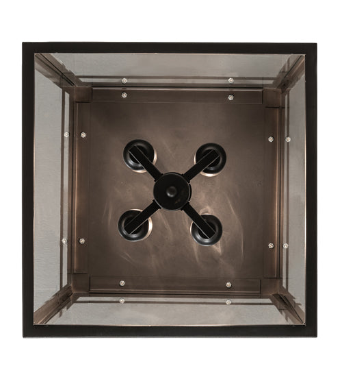 15" Square Quadrato 4 Light Semi-Flushmount