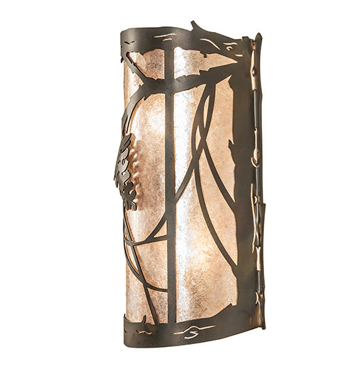 10" Wide Whispering Pines Wall Sconce