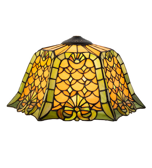 16" Wide Duffner & Kimberly Shell & Diamond Shade