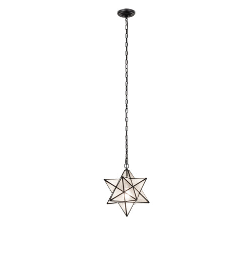 12" Wide Moravian Star Pendant