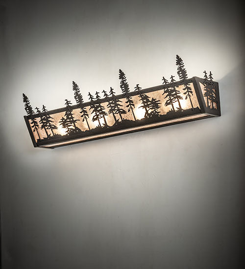 30" Wide Tall Pines Vanity Light