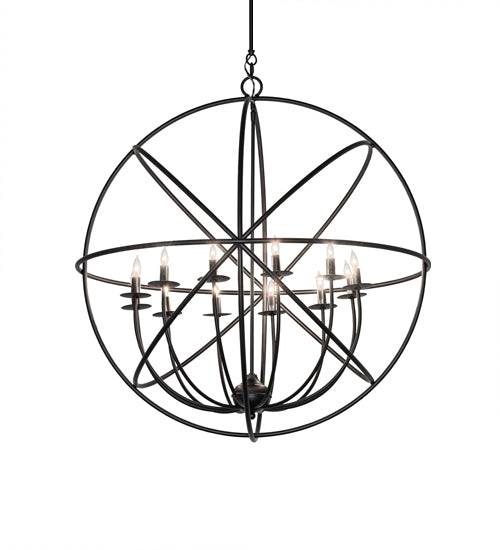 36" Wide Atom Enerjisi 12 Light Chandelier