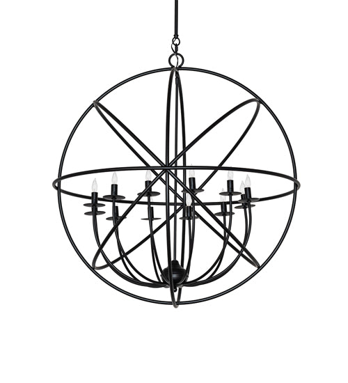 36" Wide Atom Enerjisi 12 Light Chandelier