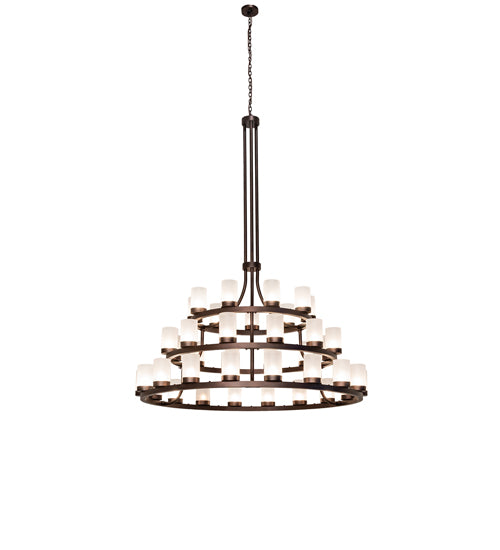 72" Wide Loxley 39 Light Three Tier Chandelier