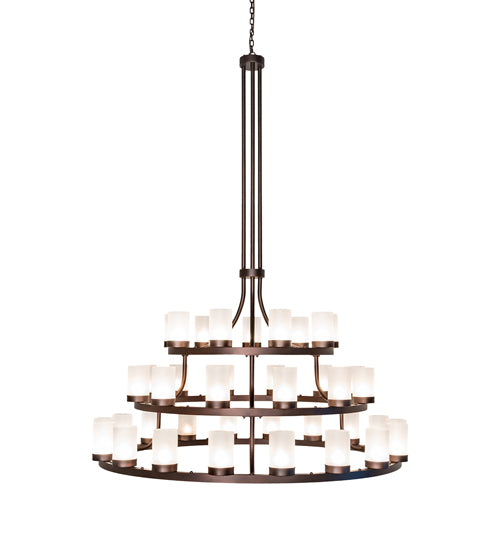 72" Wide Loxley 39 Light Three Tier Chandelier