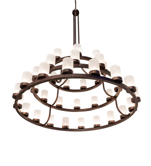 72" Wide Loxley 39 Light Three Tier Chandelier