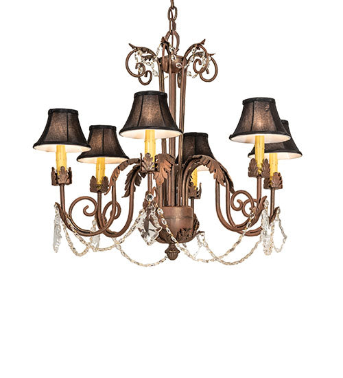 28" Wide Lindsay 6 Light Chandelier