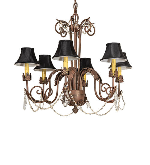 28" Wide Lindsay 6 Light Chandelier