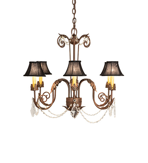 28" Wide Lindsay 6 Light Chandelier