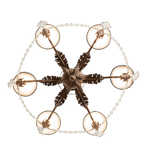 28" Wide Lindsay 6 Light Chandelier