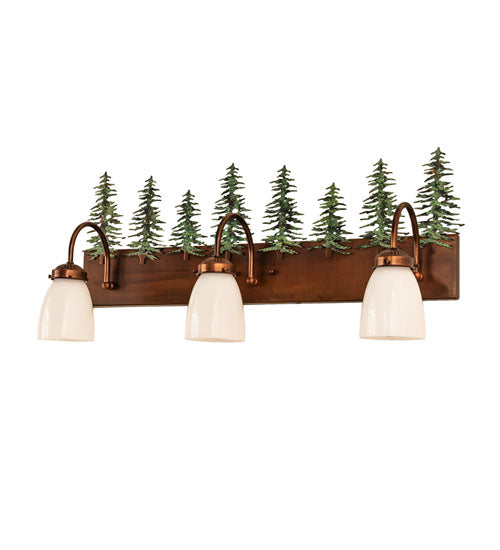 28" Wide Tall Pines 3 Light Vanity Light