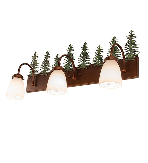 28" Wide Tall Pines 3 Light Vanity Light