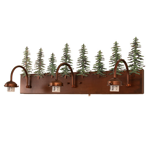 28" Wide Tall Pines 3 Light Vanity Light