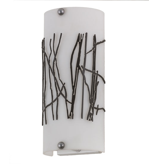 5" Wide Twigs Overlay Wall Sconce