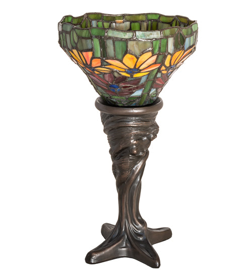 15" High Tiffany Poinsettia Mini Lamp