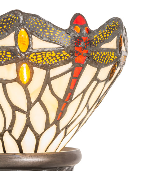 15" High Tiffany Hanginghead Dragonfly Mini Lamp