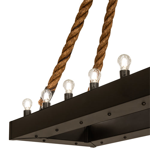 60" Long Quadrato Alva 16 Light Rope Pendant