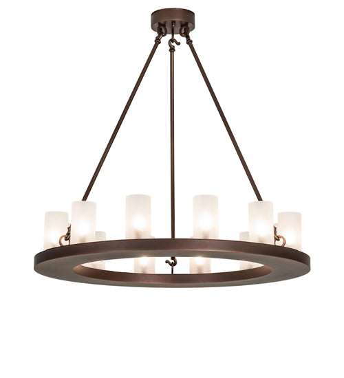 36" Wide Loxley 12 Light Chandelier