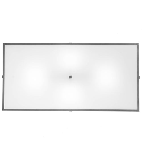 48" Long Quadrato Oblong Flushmount