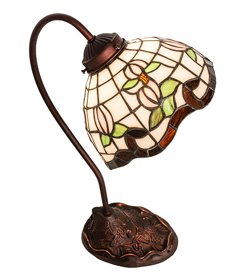 18" High Roseborder Desk Lamp