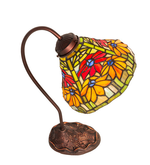 18" High Tiffany Poinsettia Desk Lamp