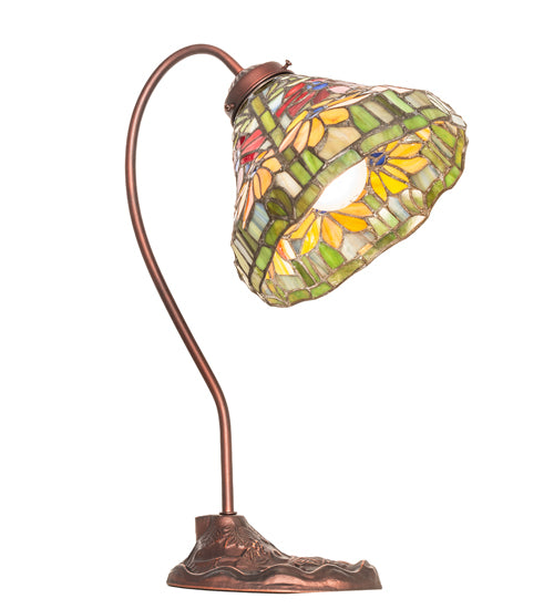 18" High Tiffany Poinsettia Desk Lamp