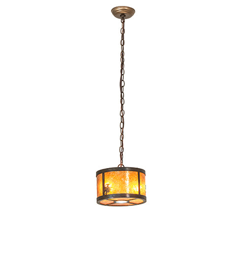 10" Wide Fulton Winter Pine Pendant