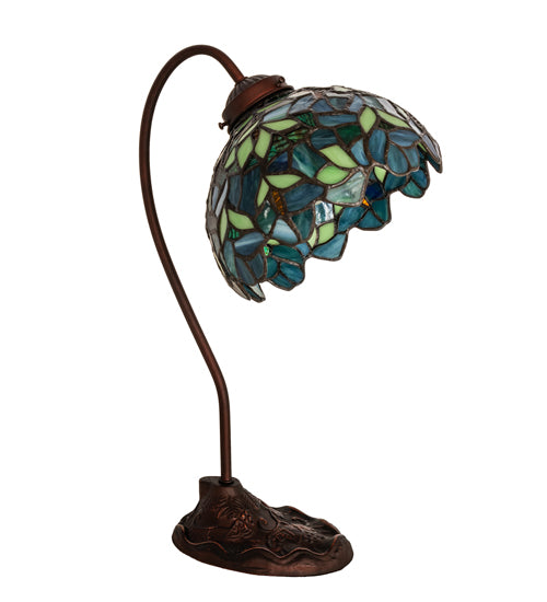 18" High Nightfall Wisteria Desk Lamp