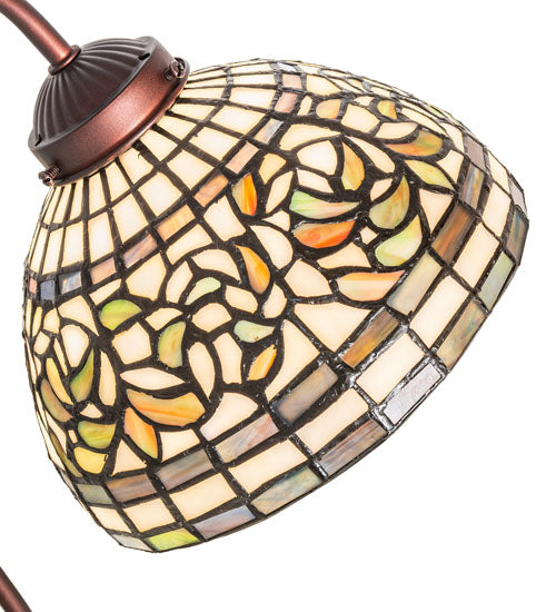 18" High Tiffany Turning Leaf Desk Lamp