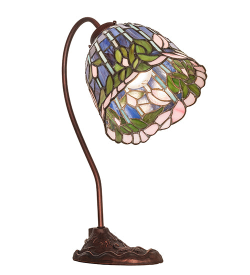 18" High Tiffany Flowering Lotus Desk Lamp