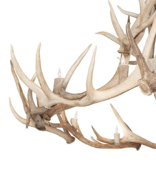 68" Wide Antlers Elk 12 Light Chandelier