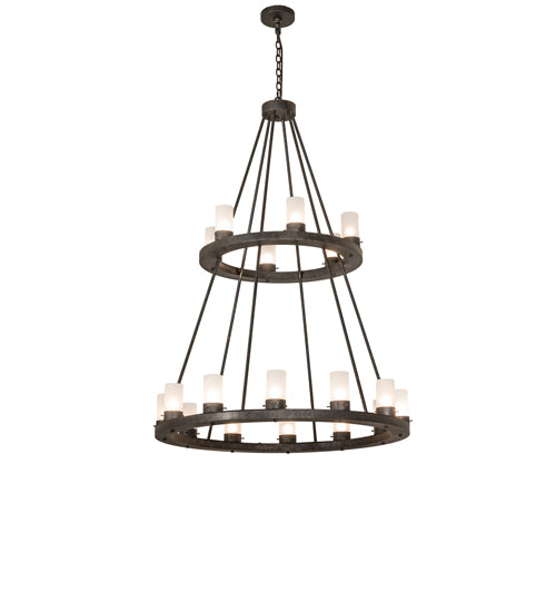 42" Wide Loxley 18 Light Two Tier Chandelier