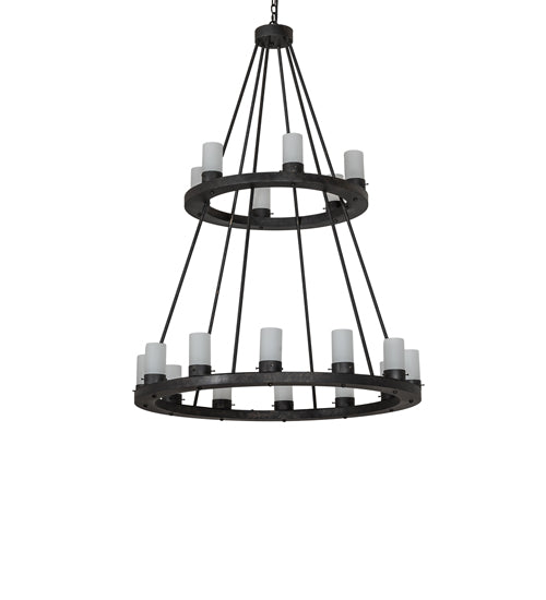 42" Wide Loxley 18 Light Two Tier Chandelier