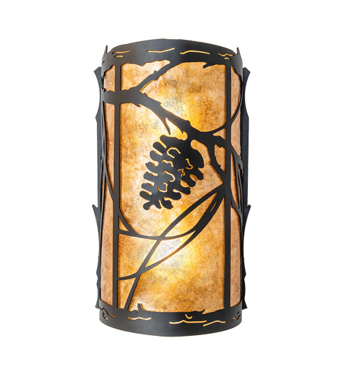 8" Wide Whispering Pines Right Wall Sconce