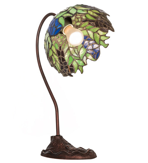 18" High Tiffany Honey Locust Desk Lamp