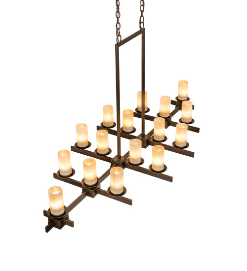 72" Wide Dante 16 Light Oblong Chandelier