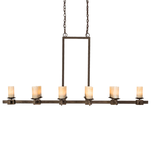 72" Wide Dante 16 Light Oblong Chandelier