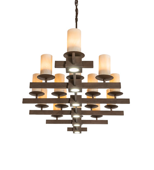 72" Wide Dante 16 Light Oblong Chandelier