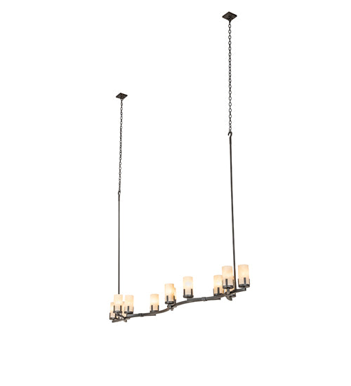 96" Long Cero 12 Light Oblong Chandelier