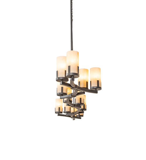 96" Long Cero 12 Light Oblong Chandelier